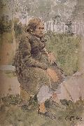 Ilia Efimovich Repin Humpback people oil painting artist
